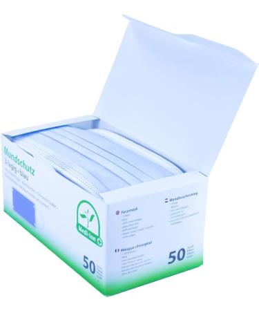 Medi-Inn+ 3-Ply Disposable Face Mask - Respiratory Protection Blue Type II Pack of 500 Elastic Bands - Best for International Shipping - Buy Online on GoSupps.com