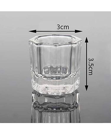 Karlash Nail Art Acrylic Liquid Powder Dappen Dish Glass Crystal Cup Set (4 Pack) - Buy Online on GoSupps.com