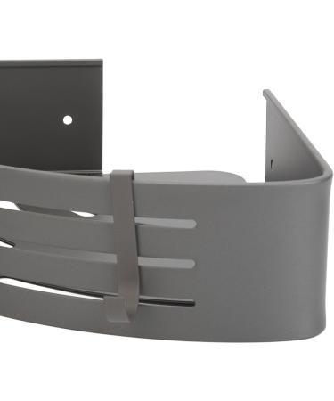 Verdant Touch Triangle Wall Shelves Large Capacity Aluminum Corner Wall Shelves Punch-Free Grey - Buy Online on GoSupps.com