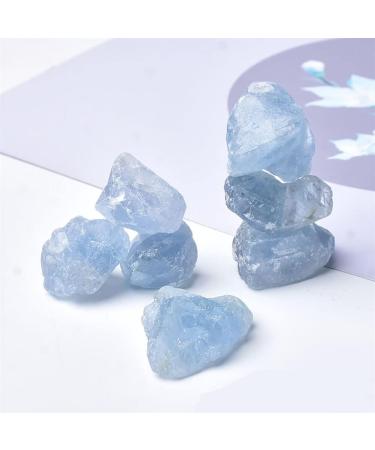 Home Decoration 50/100g Rough Blue Celestite Raw Rock Natural Quartz Crystal Gemstone Minerals Specimen Stones Home Goods ZJGIDTEM (Size : 100g) - Buy Online on GoSupps.com