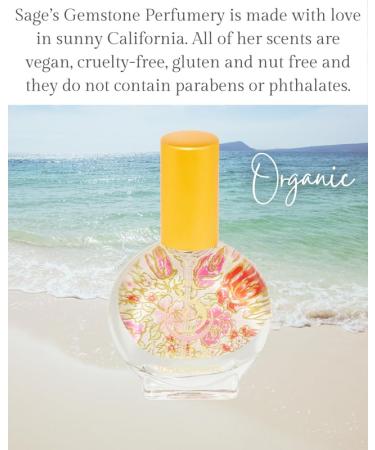 Rose Quartz Organic Mini Perfume Spray by Sage- 1/2 oz Vegan & Cruelty-Free Floral Scent Rose Damask Honeysuckle Jasmine Rose Quartz 1/2 oz Mini Eau de Toilette Spray - Buy Online on GoSupps.com