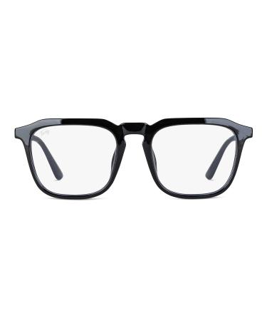 TWIG Screen Glasses MOLKO Man/Woman Blue Light Filter Computer Blue Filter Glasses Glossy Black