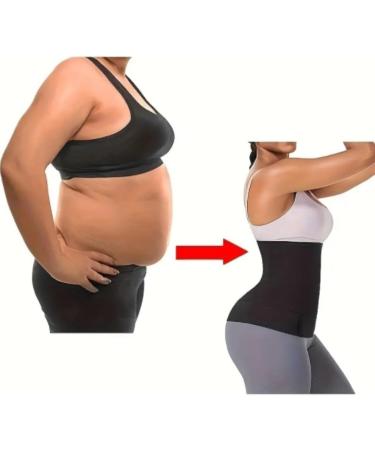 Back Support Back Brace Lumbar Support Waist Trainer Trimmer Sauna Sweat Belt Tummy Wrap Weight Loss Body Shaper Tummy Back Support Belt(6 Meters) 6 meters Black - Buy Online on GoSupps.com