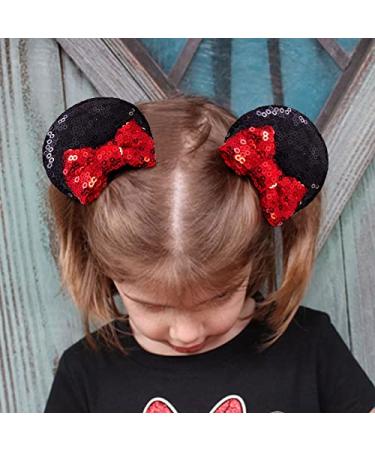 Disney Minnie Mouse Ears Headband Set for Women and Kids - Includes Hair Clips and Scrunchies - Ideal for Birthday Party or Christmas Celebration - Buy Online on GoSupps.com