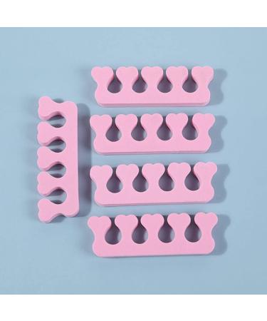 KASCLINO Heart Shape Toe Separators 100pcs - Nail Polish Spacer for Men and Women (Pink) - Buy Online on GoSupps.com