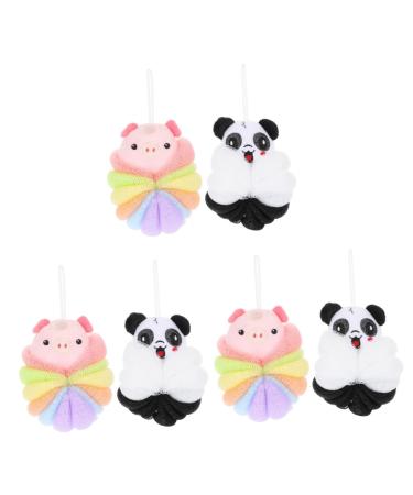 FOMIYES 6 Pcs Bath Bouquet Cleaning Supplies Skin Cleaning Scrubber Household Body Scrubber Body Wash Ball Bath Loofah Shower Loofah Bath Supply Bath Sponges Bathroom Accessory Body Loofah