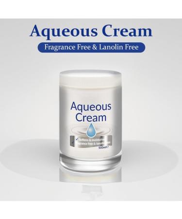 Aqueous Cream Unscented 500ml - Softens & Moisturises - Fragrance Free & Lanolin Free - With The Light Non-greasy Formulation Aqueous Cream For Essential Skin Care -2Pk Aqueous Cream (500ml) - Buy Online on GoSupps.com