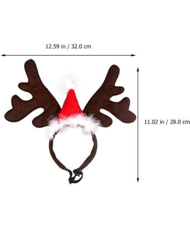 Pretyzoom Christmas Pet Headband - Reindeer Antlers & Moose Hat for Dogs & Cats - Festive Xmas Party Accessories - Buy Online on GoSupps.com
