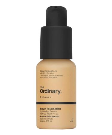 The Ordinary Serum Foundation 30ml Lightweight Pigment Suspension System with Moderate Coverage (3.0Y Medium Dark Yellow Undertones) 30 ml (Pack of 1) 3.0 R Medium Dark