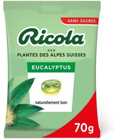 Ricola - Sugar-free Eucalyptus 70 g - Pack of 4 - Buy Online on GoSupps.com