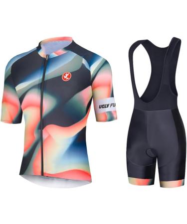Ugly Frog Women's Bicycle Trikot Set - Fast-Drying Short-Sleeved Jersey & 20D Seat Cushion Pants for MTB Racing - Color 44 Size S - International Shipping Available - Buy Online on GoSupps.com