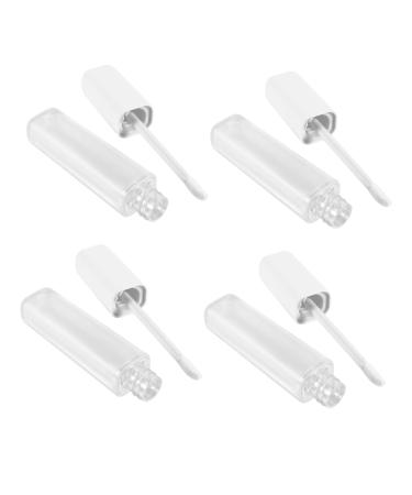 LIFKOME 4 pi ces Tube Mat Transparent Flacon Vide Plastique avec Couvercle R utilisable pour Cosm tiques DIY et Voyage