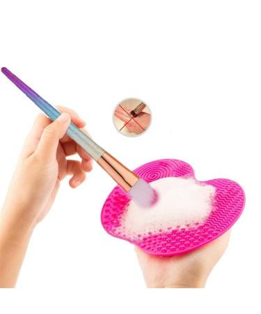 Buy Silicone Makeup Brush Cleaning Pad - 2 Pack with Suction Cup | Portable Scrubber Tool for Effortless Brush Cleaning - International Shipping Available - Buy Online on GoSupps.com