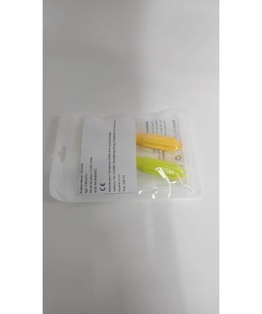 CLdy Baby Biting Toys - BPA-Free Silicone Teething Rings & Toothbrushes for Babies 3+ Months - Stimulate & Massage Gums (Yellow-Green 2 Pieces) - Buy Online on GoSupps.com