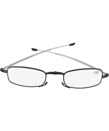 QWAMBVZE Portable Foldable Glasses +2.5 with Mini Flip Top Case - Stylish & Convenient Eyewear for Men and Women - Shop Internationally! - Buy Online on GoSupps.com