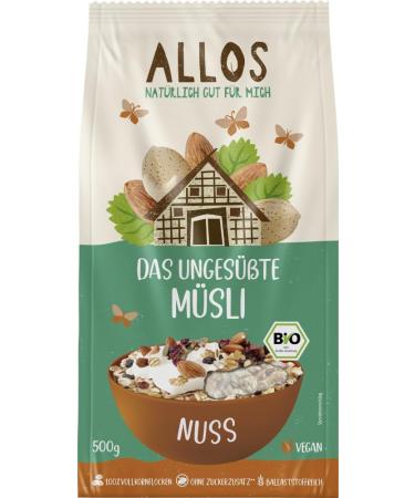 Nature BV Allos Bio The unsweetened nut muesli 6 x 500 g - Buy Online on GoSupps.com