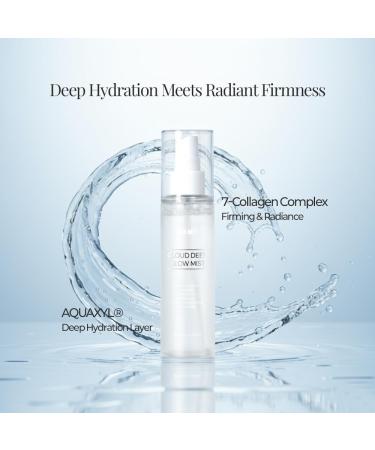 Cloud Deep Glow Mist 100ml Ultra-Fine Hydrating Face Mist with Hyaluronic Acid & Aquaxyl Dewy Glow Moisture Spray Radiance Boosting Korean Skincare - Buy Online on GoSupps.com