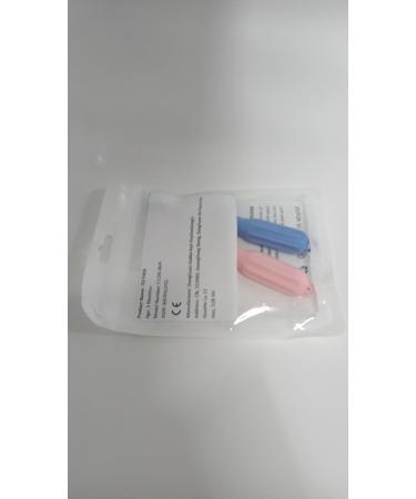 CLdy Baby Biting Toys - 2 BPA-Free Silicone Teething Rings for Babies 3 Months+ - Soft & Stimulating Toothbrush Aid in Blue & Pink - Buy Online on GoSupps.com