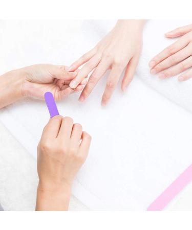VIOCIWUO Mini Nail File Bulk 300pcs (180/240 Grit) Disposable Double Sided Emery Boards - Purple & Pink Manicure Tools - Buy Online on GoSupps.com