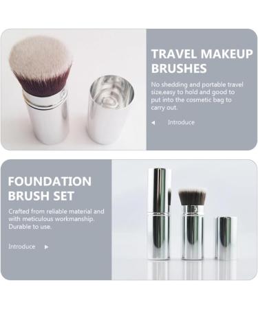 Beaupretty Powder Brush Makeup Supplies Makeup Blush Brush Dense Foundation Brush Cosmetic Retractable Brush Makeup Tool Cosmetic Tools Cosmetic Applicator Metal Telescopic - Buy Online on GoSupps.com