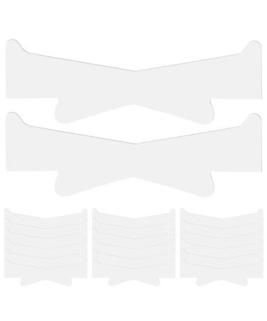 Neck Lift Tape 20Pcs Elastic Breathable Neck Strips Self-adhesive Neck Tape Portable Sweatproof Reusable Wrinkle Removing Neck Tightening Tape Semitransparent