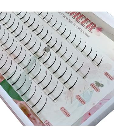 5 in 1 8/9/10/12mm make-up of different lengths individual eyelash eyelashes fairy lashes extension d curl handmade decoration eyelashes