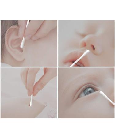 Toyandona 400pcs Baby Cotton Swabs - Round Head Q-tips for Gentle Ear & Nose Cleaning - Multi-Purpose Cotton Buds (White) - Buy Online on GoSupps.com