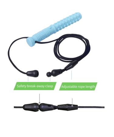 Sensory Chew Necklace for Kids - Silicone Teething Pendant for Autism & ADHD - Dual Texture Oral Motor Aid for Boys & Girls - Buy Online on GoSupps.com