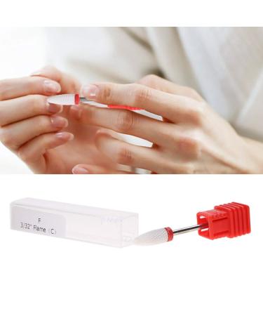 Premium Nail Drill Grinding Head for Acrylic Nails | Precision Polish & Dead Skin Removal - Round Flat Head F - Buy Online on GoSupps.com