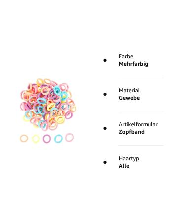 100 Pieces Small Elastic Hair Ties for Kids - Colorful Mini Hairbands for Girls & Babies - Buy Online on GoSupps.com