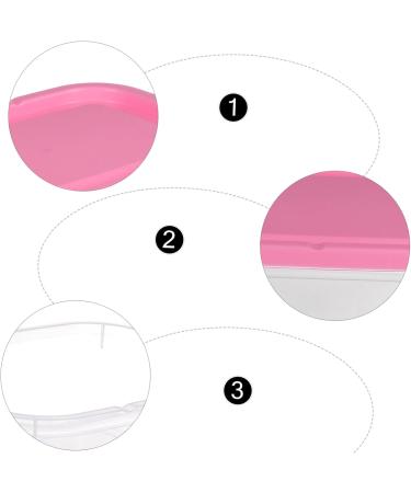 SHOWERORO 1 Set 6 Pcs Fresh Storage Lunch Box Pink Containers Plastic Fruit Storage Container Vegetable Food - Buy Online on GoSupps.com