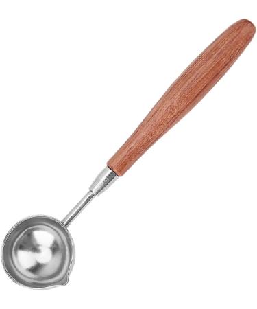 Spoon Sealing Wax Spoon Melting Spoon Sealing Stamp Wax Seal Warmer Oven (Fire Colour Spoon with Wooden Handle (Long Handle) - Buy Online on GoSupps.com