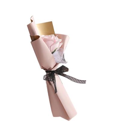 Soap Rose Flower Bath Soap Rose Flower Petals Soap Flowers Bouquet Scented Soap Roses Gift Box for Women Teen Girls Birthdays Valentine's Day Gifts Coffee 20cm 20cm Coffee