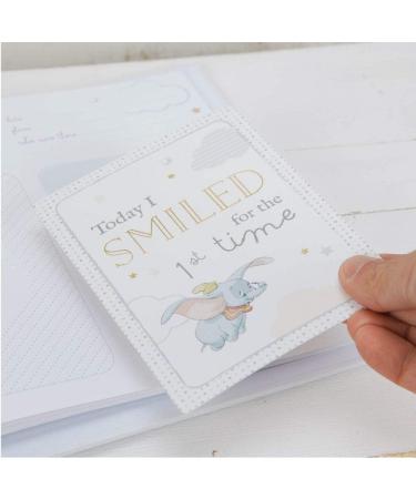 Disney Baby Dumbo Elephant Photo Album & Milestone Card Set | Keepsake Photo Album for Babies | Official Disney Baby Product - Buy Online on GoSupps.com
