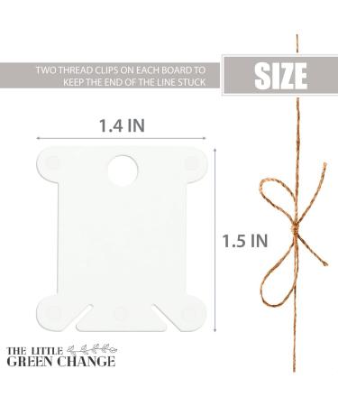 360 PCS White Plastic Bobbins for Embroidery Floss | Cross Stitch & Sewing Thread Organizer - Buy Online on GoSupps.com