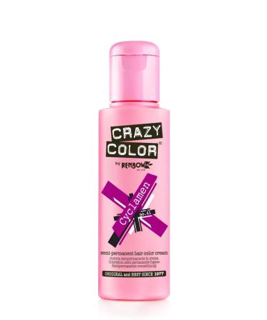 Renbow Crazy Color Semi Permanent Hair Color Cream Cyclamen No.41 100ml Cyclamen 100 ml (Pack of 1)