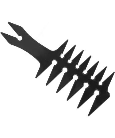 Wide Tooth Hair Comb Double Sided Oil Styling Comb for Men Portable ABS Material (Black) - Buy Online on GoSupps.com
