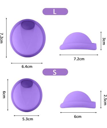 Fenyw Menstrual Disk - Reusable Soft Silicone Menstrual Disc & Tampon Alternative (Purple S+L) - Buy Online on GoSupps.com