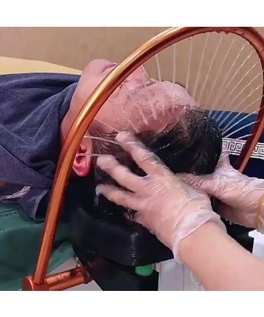 Water Circulation Rack for Head Hair Salon 180 Degree Arc Design 21 Water Outlet Holes Head Treatment Shampoo Bed Accessories Water Circulation Frame with Pump Adapter - Buy Online on GoSupps.com