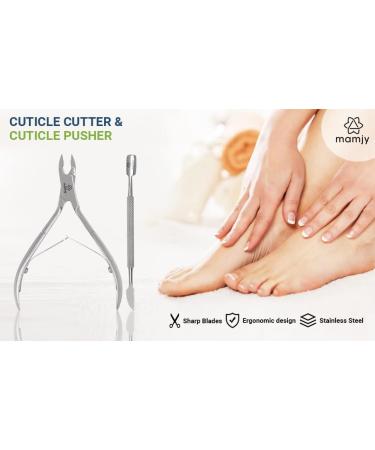 Mamjy Professional Cuticle Cutter & Pusher Tool Kit for Manicure & Pedicure - Buy Online on GoSupps.com