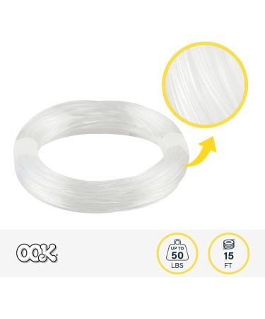 OOK 15 ft. Invisible Hanging Wire  50 lbs. Capacity  Self Tying Wires  Ideal for Picture Hanging and Planters - Buy Online on GoSupps.com