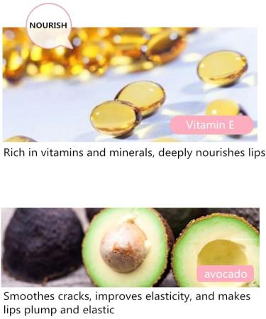 Avocado Lip Balm Vitamin E Conditioning Lip Stick Moisturizing Lips Reduce Fine Lines Relieve Dryness Long-Lasting Protection Nourishing Lip Care - Buy Online on GoSupps.com