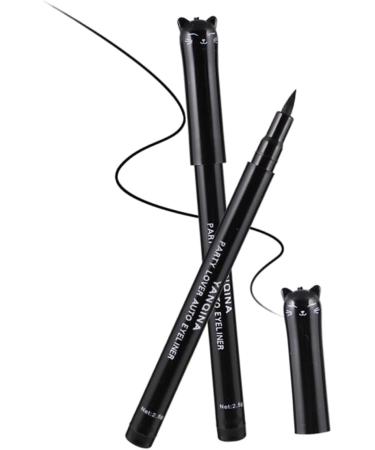 Beavorty 2pcs Waterproof Eyeliner Pencil Eyeliner Waterproof Eyeliner Tool Kitten Three-dimensional 1 count (Pack of 1) Blackx2pcs - Buy Online on GoSupps.com