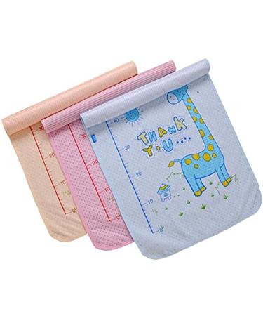 Diaper Changing Pad Yworld Ecological Cotton Breathable Waterproof Changing Pads Washable Resuable Diapers Liners Mat (M(27.5X19.7 in))