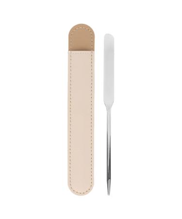Makeup Spatula Stainless Steel Slanted Head Mixing Stirring for Makeup Nail Art Manicure