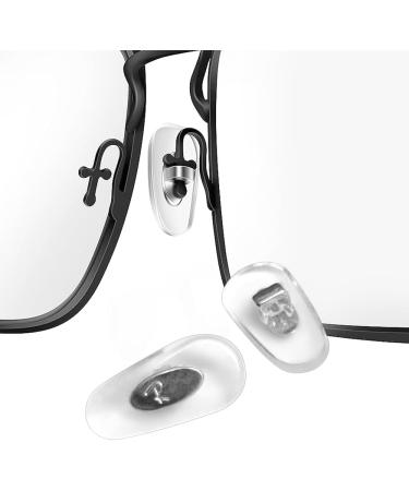 HEYDEFO Replacement Push-in Nose Pads for Ray-Ban RB6335 Glasses Repair Kits Bonus Lens Cloth (Silver) - Buy Online on GoSupps.com