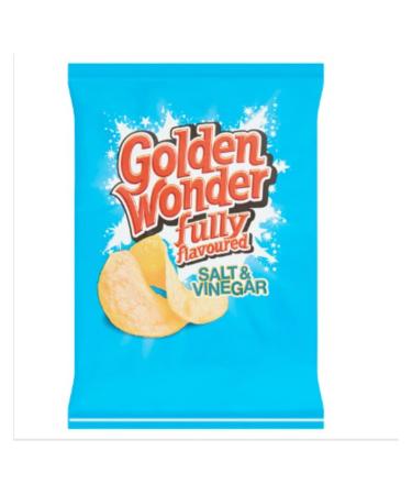 Golden Wonder Fully Flavoured Salt & Vinegar 32.5g x Case of 32