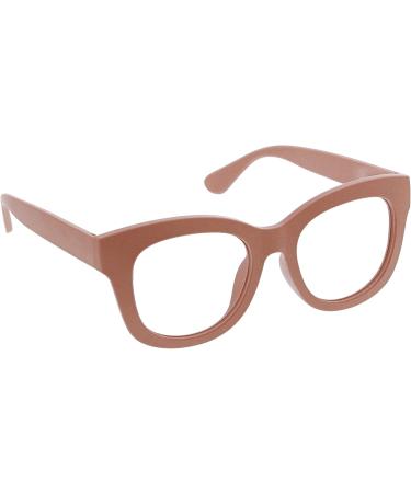 Peepers Women's Center Stage Oversized Blue Light Blocking Reading Glasses Blush 2x - Shop Now! - Buy Online on GoSupps.com
