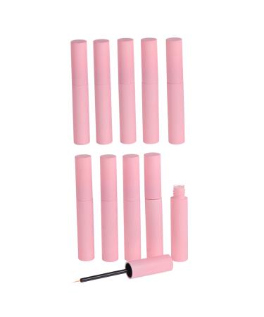 Mipcase 10 Pcs Eyelash Brush Empty Tube Pink Mascara Empty Refillable Tube Refillable Bottle for Cosmetics 1 ml (Pack of 1) Pink
