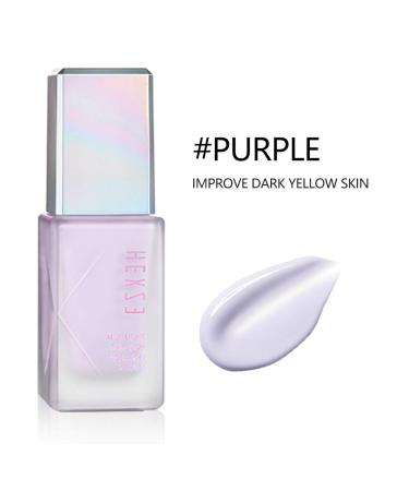 Buy HEXZE Makeup Primer - Hydrating Face Primer for Pores Fine Lines | Natural Matte Finish #02 Purple | International Shipping Available - Buy Online on GoSupps.com